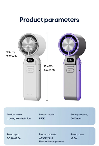 Comfycardle™ Turbo Cooling Handfan